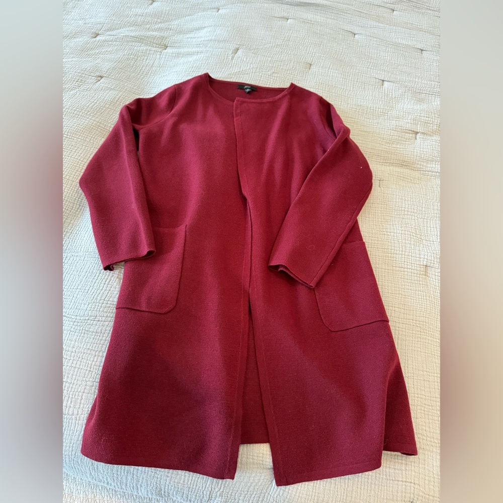 J. Crew Juliette Collarless Sweater Blazer